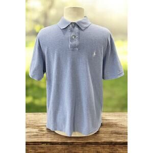 Polo Ralph Lauren Light Blue Polo Shirt Classic Fit Short Sleeve Men's Large